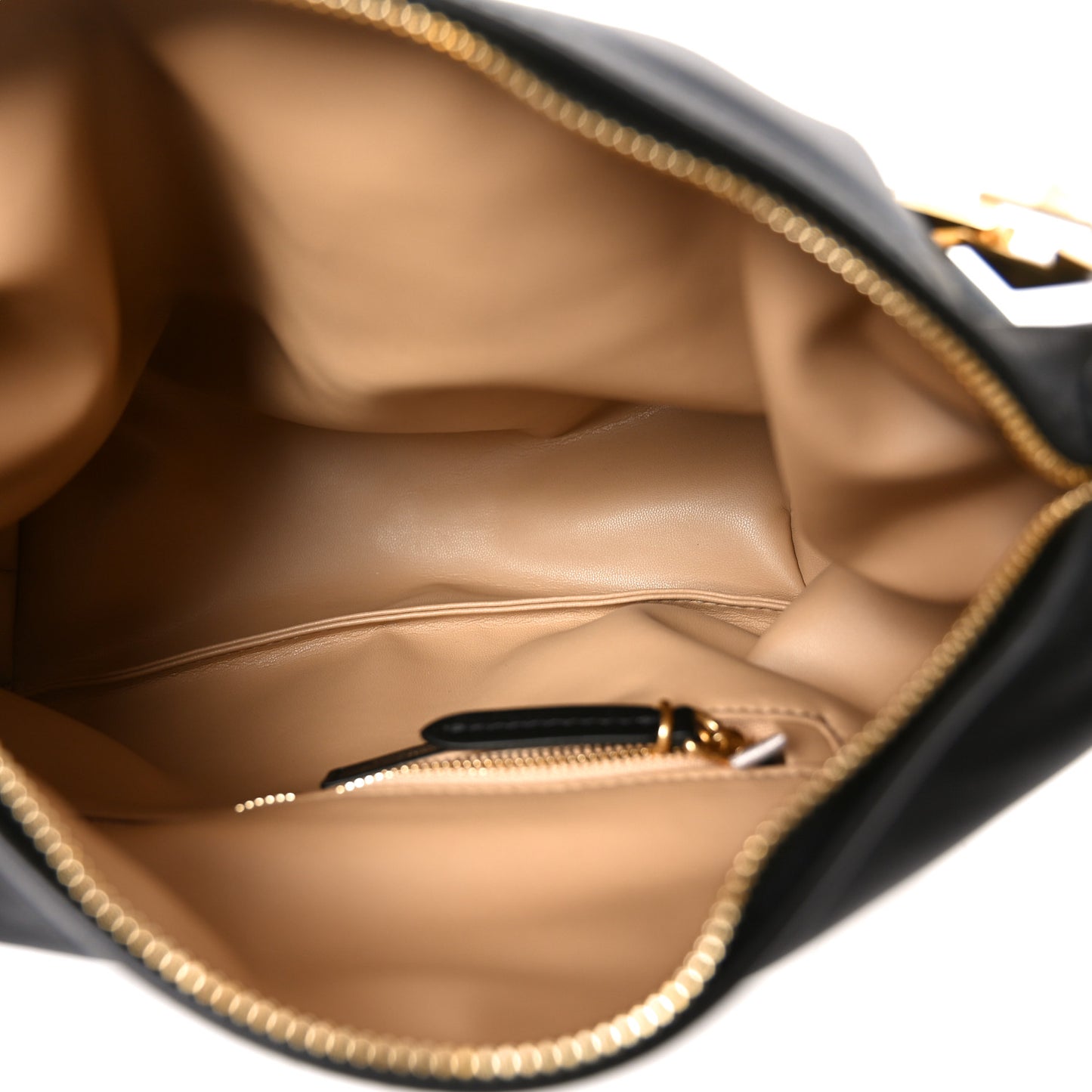 Soft Calfskin Small Diamond Hobo Black