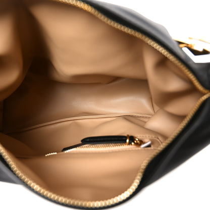 Jimmy Choo Soft Calfskin Small Diamond Hobo Black 5 of 9