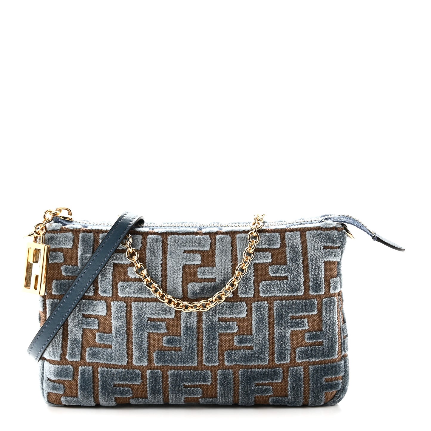 Velvet Jacquard FF Baguette Pouch Anice