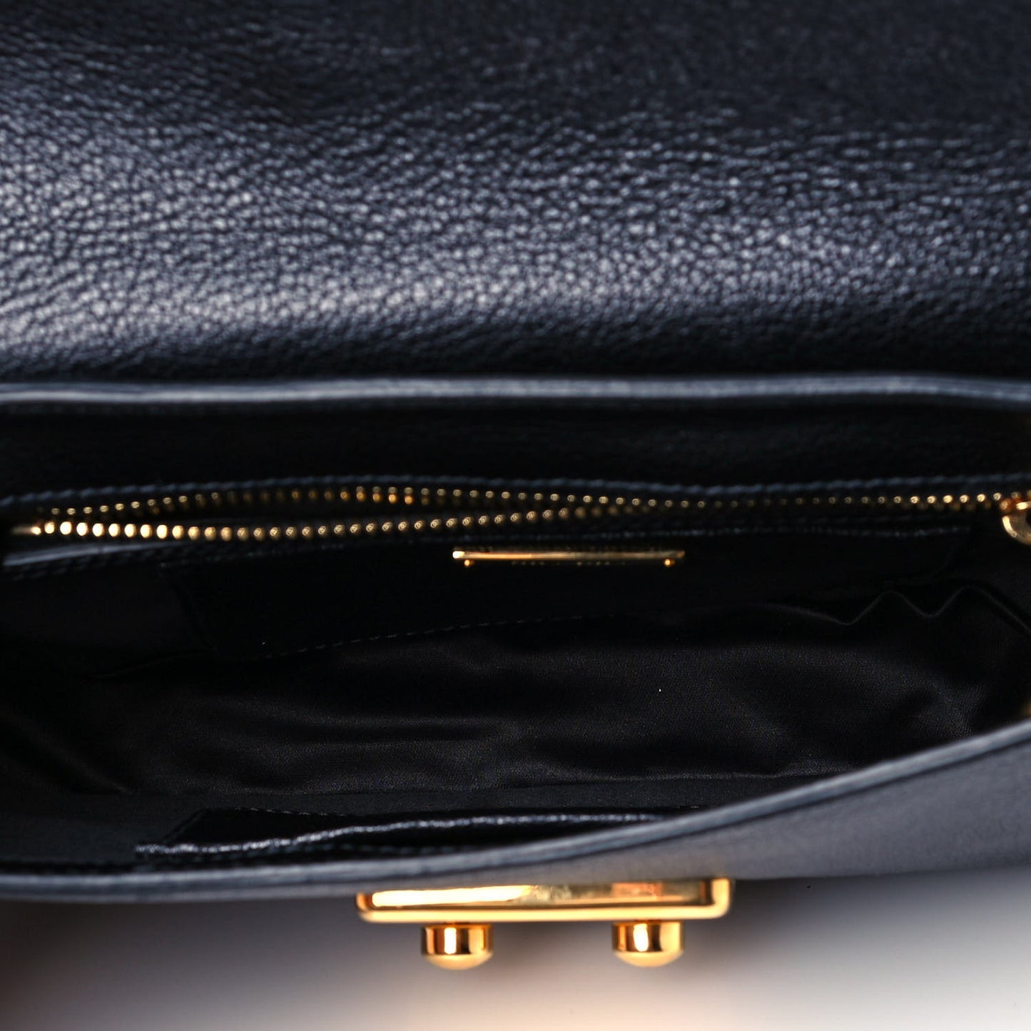 Goatskin Madras Shoulder Bag Black Cammeo