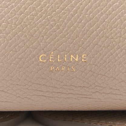 Celine Drummed Calfskin Mini Belt Bag Dune 7 of 8