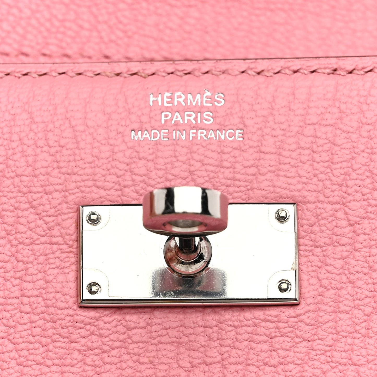 Chevre Mysore Medium Kelly Wallet Rose Confetti