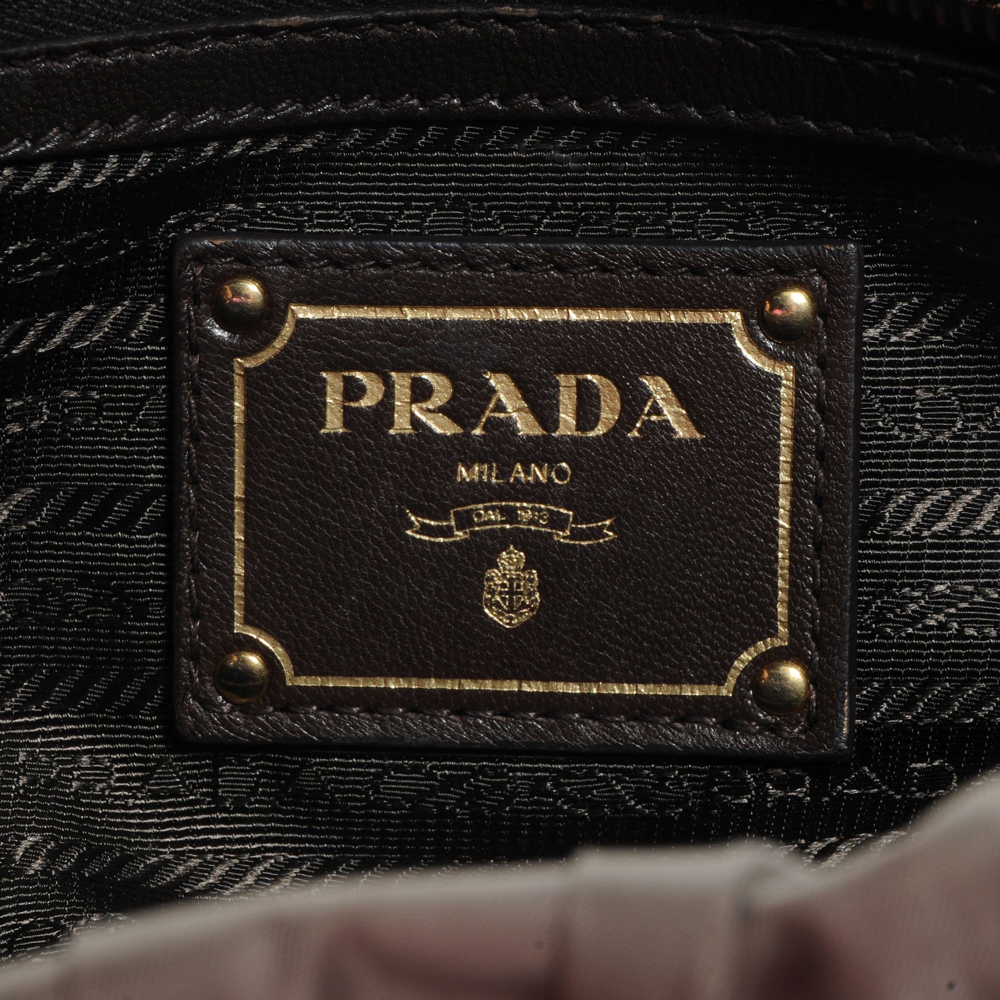 Prada Tessuto Nylon Gaufre Shopping Satchel Fumo 6 of 12