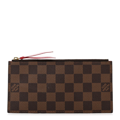 Louis Vuitton Damier Ebene Felicie Chain Wallet Zippered Insert 1 of 7
