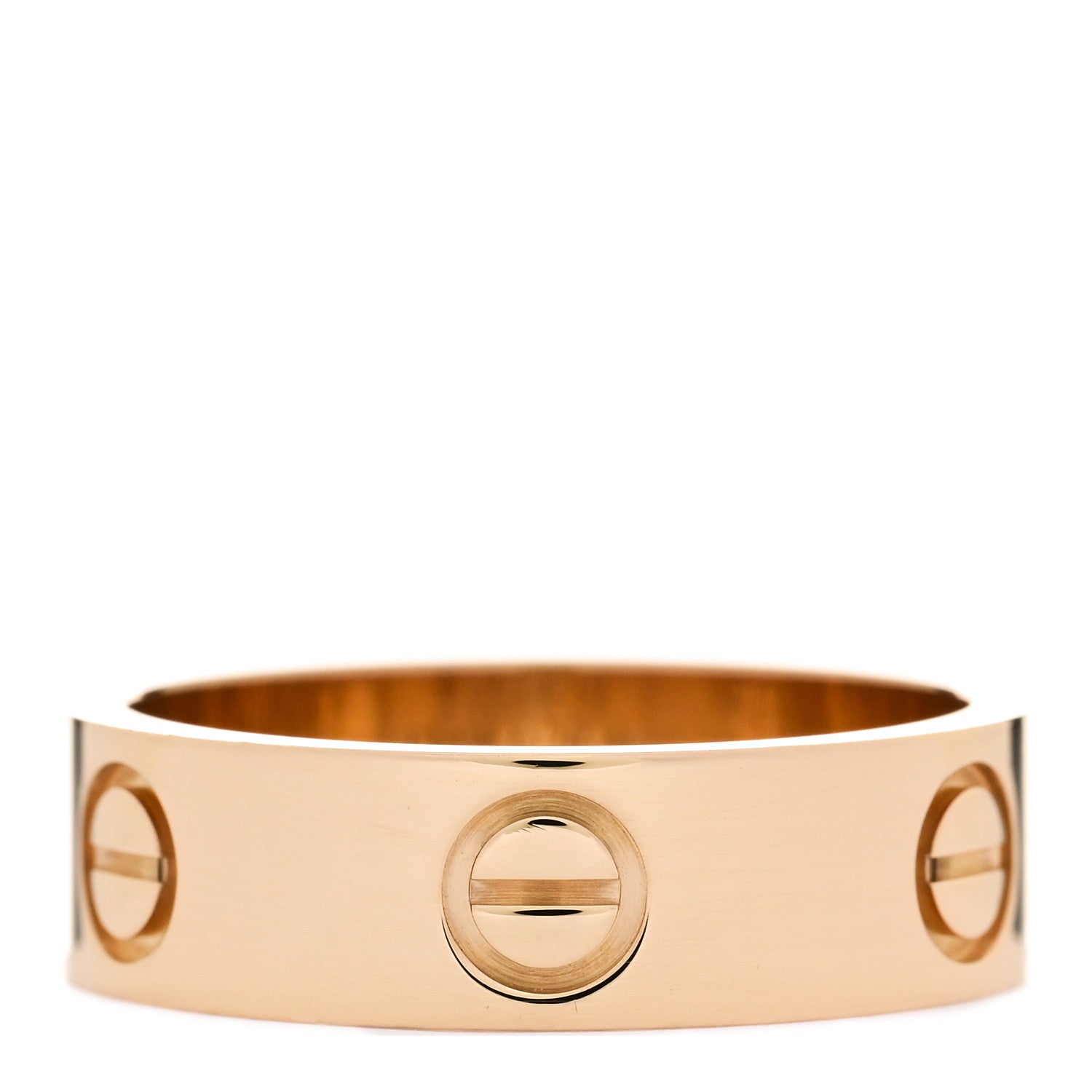Cartier 18K Yellow Gold 5.5mm LOVE Ring 53 6.5 3 of 5