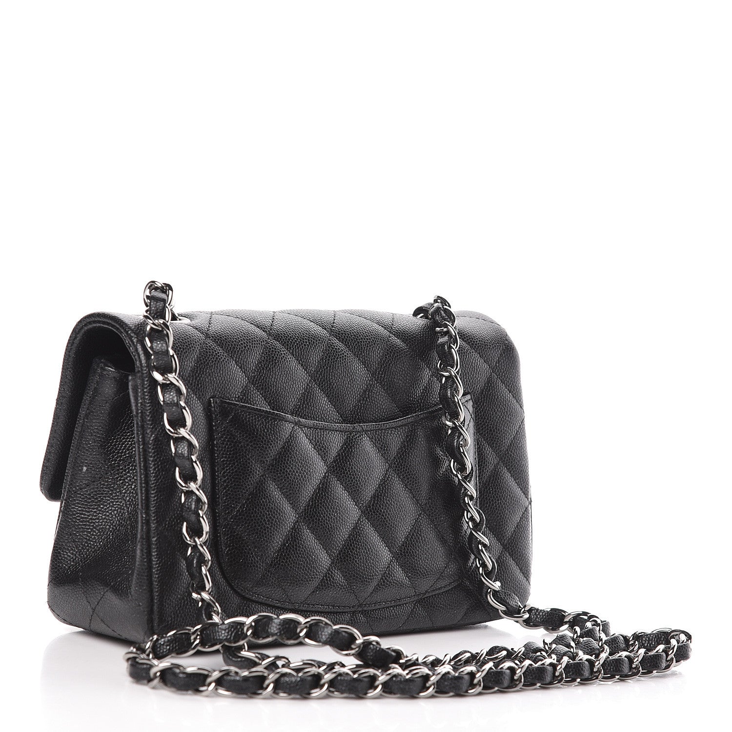 Chanel Iridescent Caviar Quilted Mini Rectangular Flap Black 2 of 12