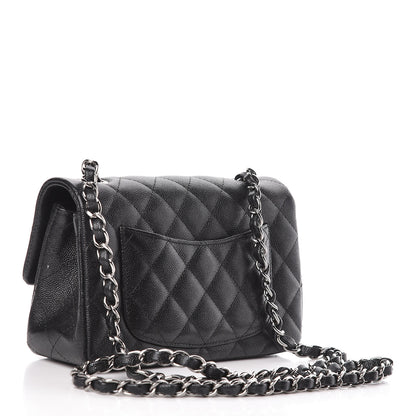 Chanel Iridescent Caviar Quilted Mini Rectangular Flap Black 2 of 12