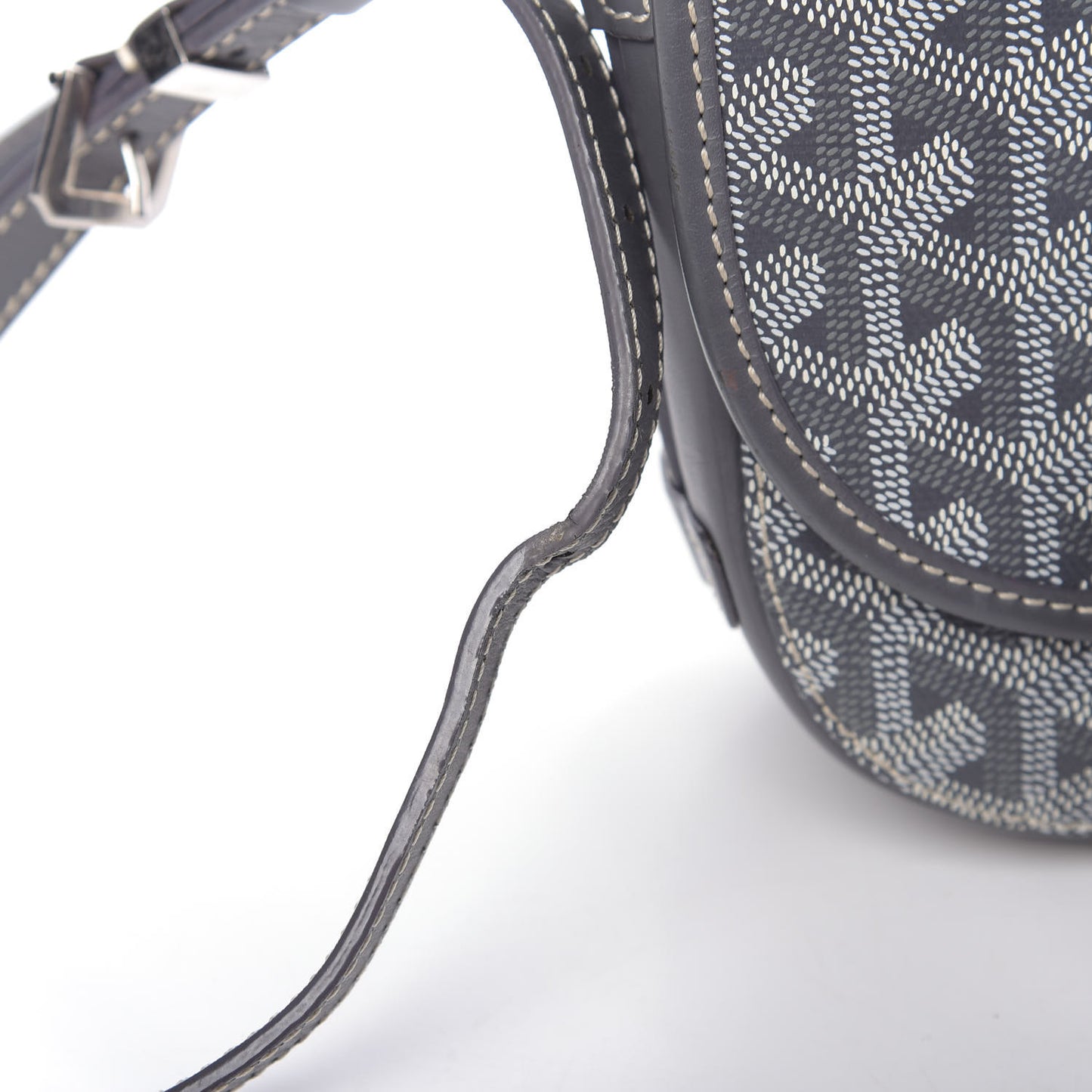 Goyardine Belvedere PM Messenger Bag Grey