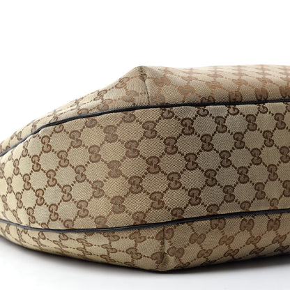 Gucci Monogram Large New Ladies Web Hobo Dark Brown 6 of 15