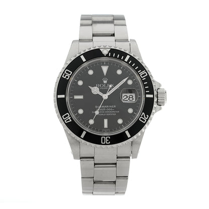 Rolex Stainless Steel 40mm Oyster Perpetual Submariner Date Watch Black 16610 1 of 4