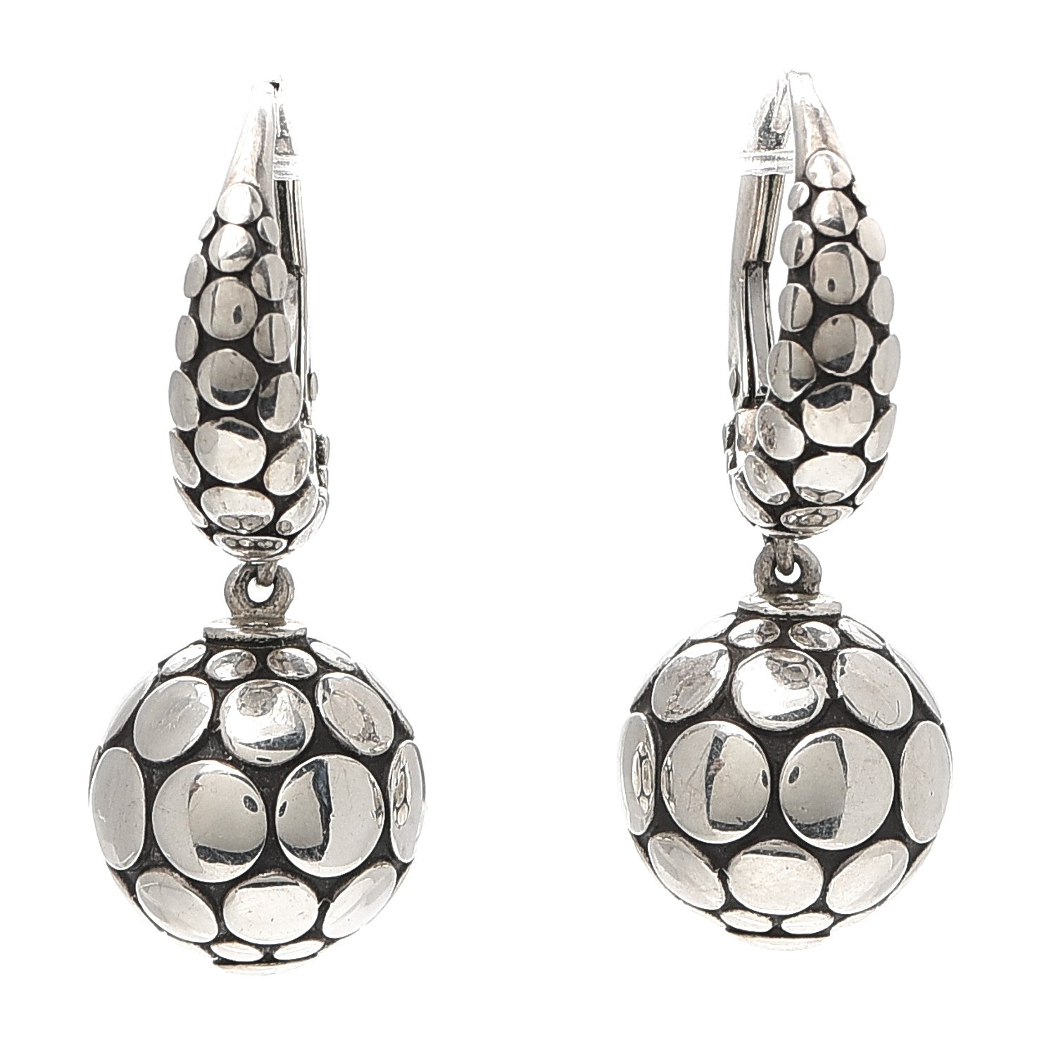 John Hardy Sterling Silver Dot Drop Earrings 1 of 4