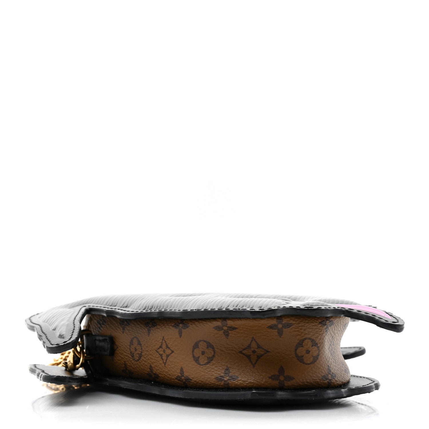 Louis Vuitton Epi Catogram Dog Face Clutch Black 4 of 8