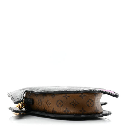 Louis Vuitton Epi Catogram Dog Face Clutch Black 4 of 8