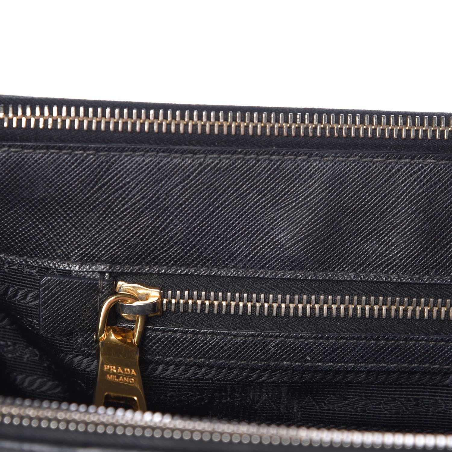 Prada Saffiano Large Galleria Double Zip Tote Black 11 of 19