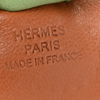 Hermes Milo Lambskin Grigri Rodeo Horse Bag Charm PM Gold Craie Vert Criquet 3 of 5