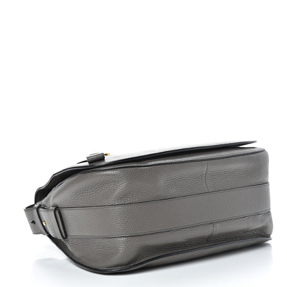 Tom Ford Grained Calfskin Soft Jennifer Saddle Bag Graphite 3 of 14