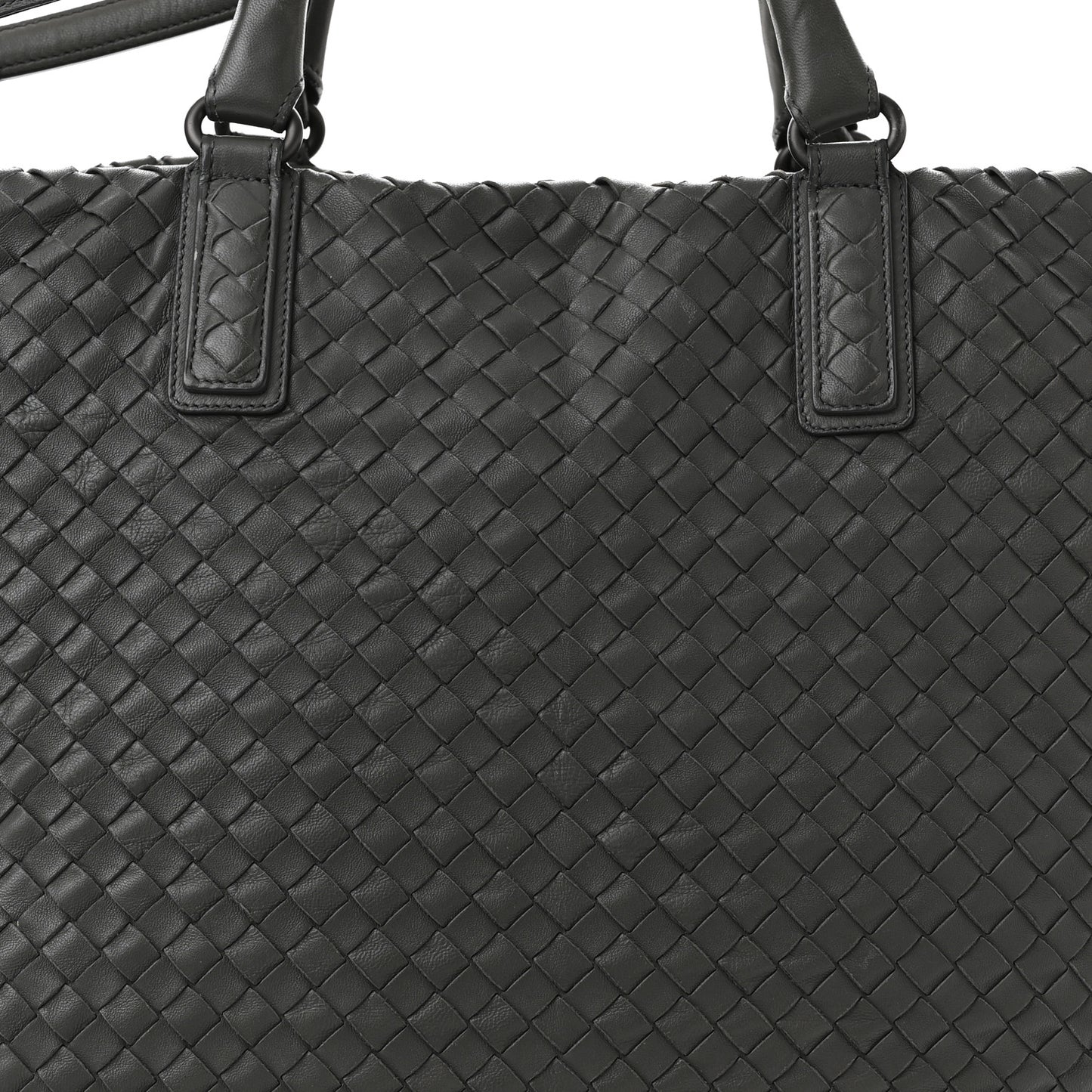 Nappa Intrecciato Maxi Convertible Tote Grey