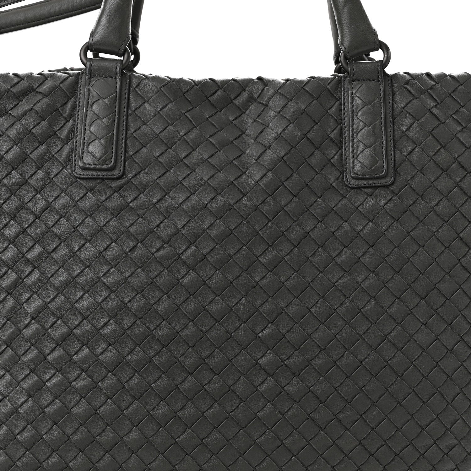 Bottega Veneta Nappa Intrecciato Maxi Convertible Tote Grey 9 of 11