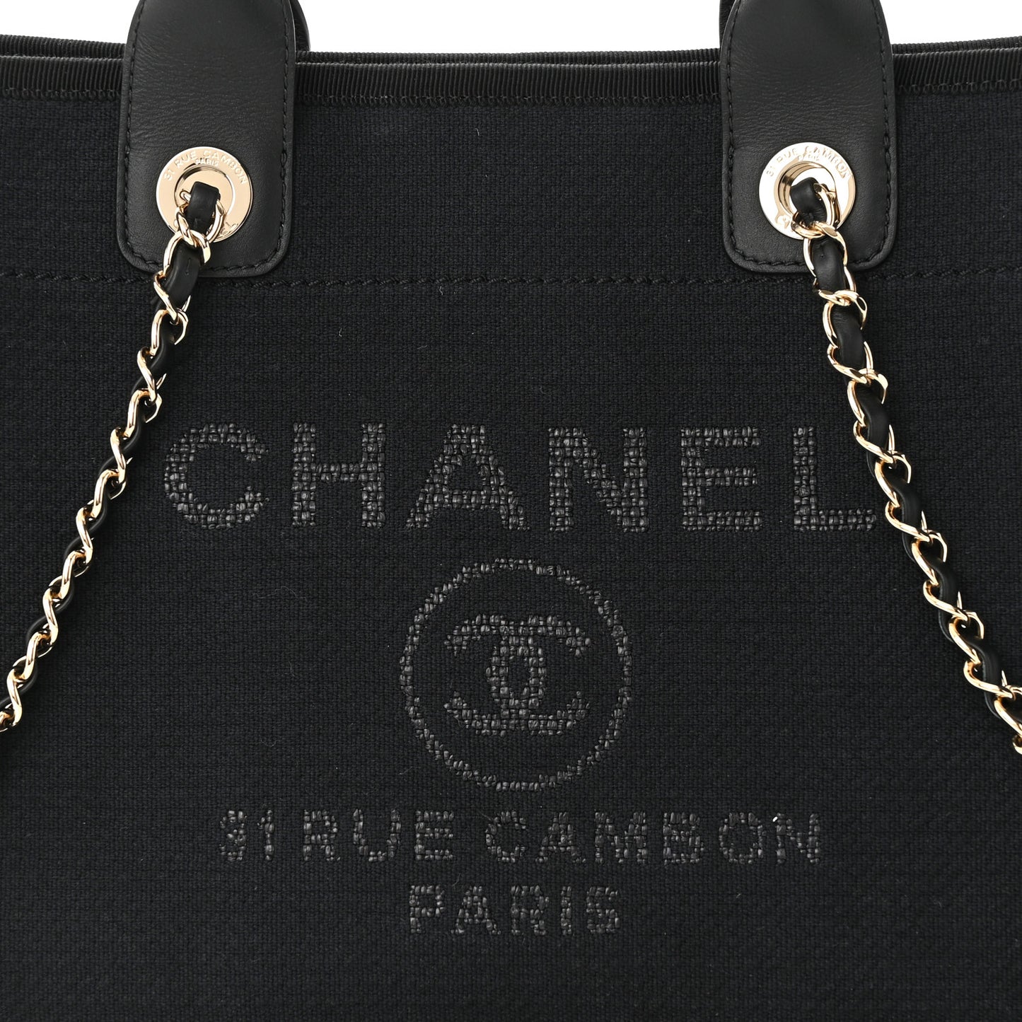 Mixed Fibers Small Deauville Tote Black