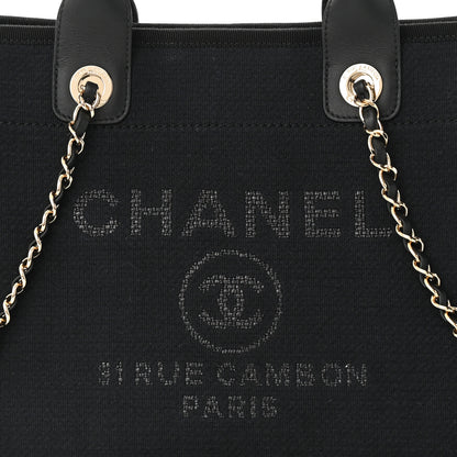 Chanel Mixed Fibers Small Deauville Tote Black 9 of 11