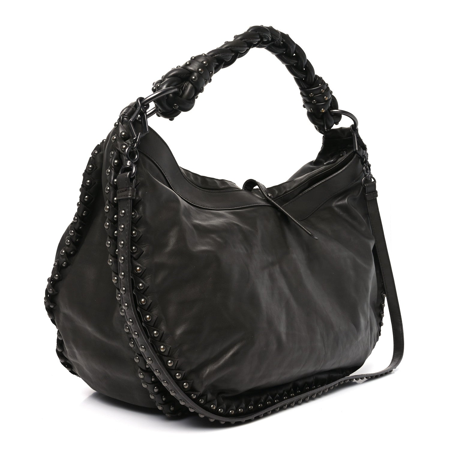 Bottega Veneta Waxed Calfskin Hobo Espresso 3 of 11