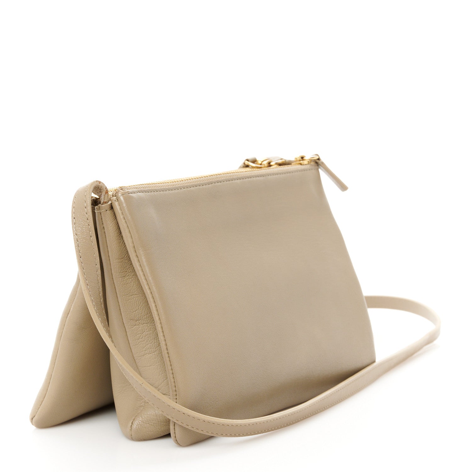 Celine Liege Calfskin Small Trio Crossbody Bag Taupe 3 of 13