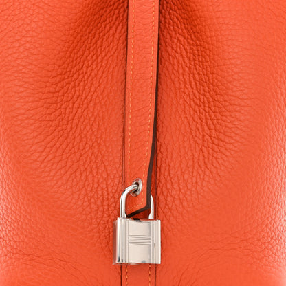 Hermes Taurillon Clemence Picotin Lock 18 PM Orange 8 of 12