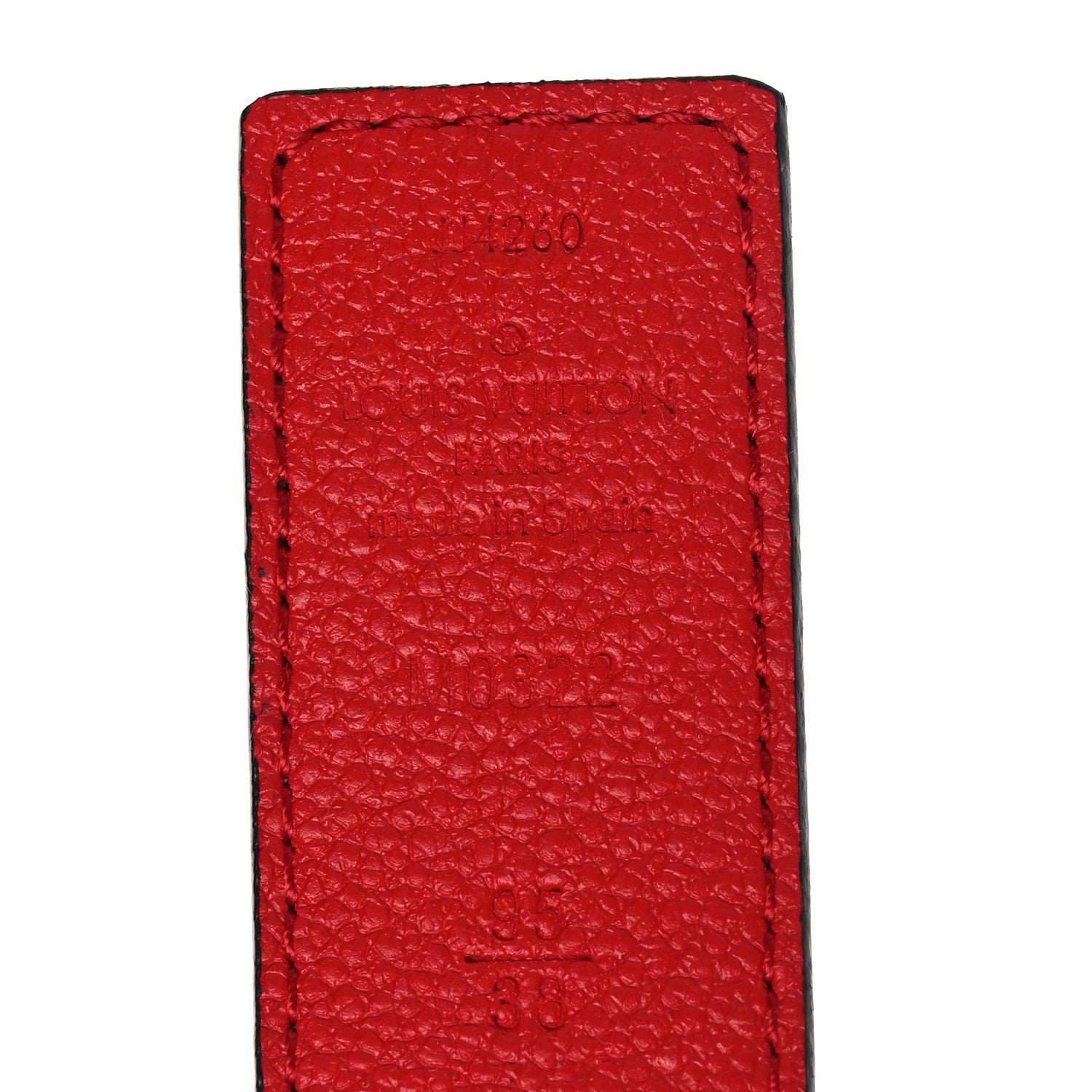 Louis Vuitton Monogram 30mm LV Initiales Reversible Belt 95 38 Coquelicot 4 of 4