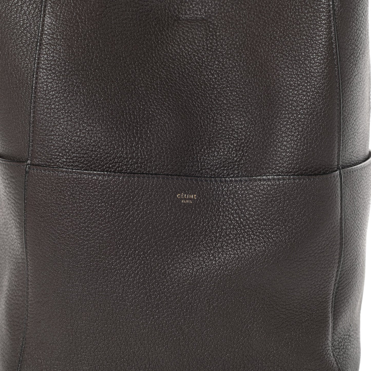 Soft Grained Calfskin Sangle Bucket Bag Ecorce