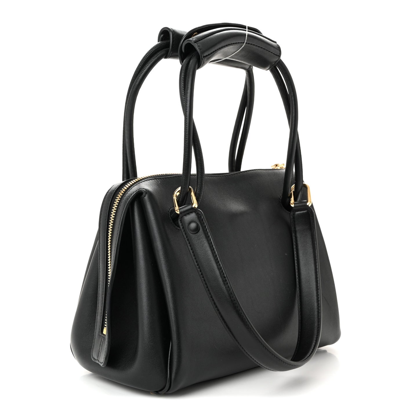 Supple Calfskin Small Madrid Bag Black