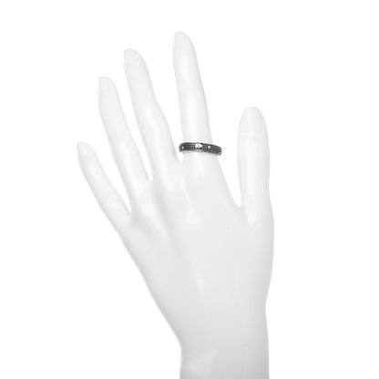 Damiani 18K Black Gold Diamond Metropolitan Dream Band Ring 54 6.75 2 of 4