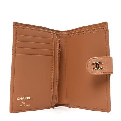 Chanel Caviar Quilted Passport Holder Dark Beige 5 of 7