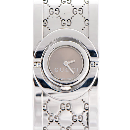 Gucci Stainless Steel 23mm Twirl Quartz Watch Brown 1 of 7