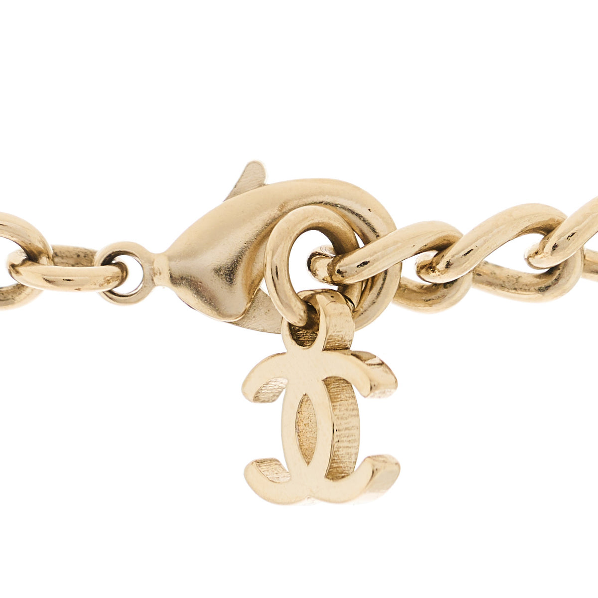 Chanel Metal CC Short Chain Necklace Gold 5 of 6