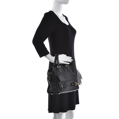 Loewe Grained Calfskin Cruz Tote Black 2 of 10