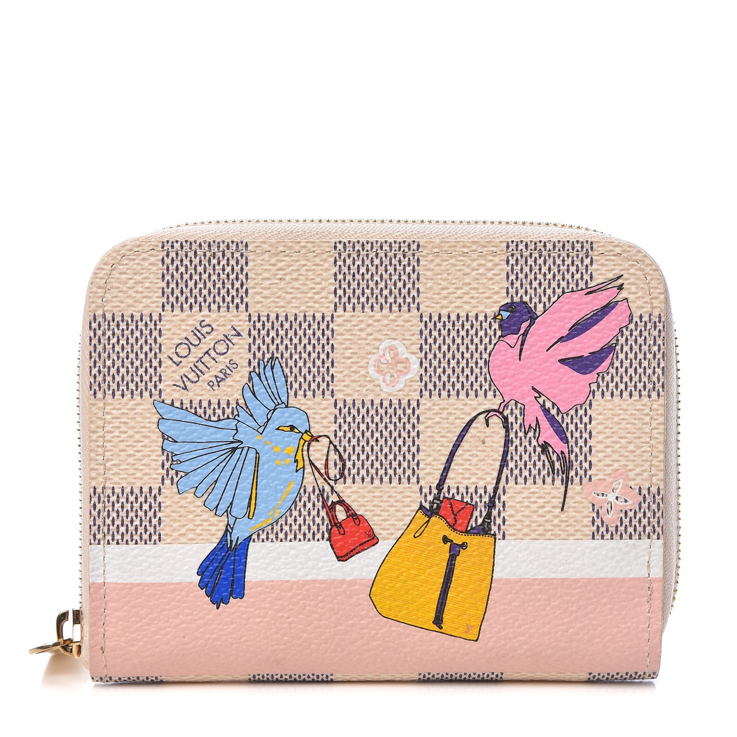 Damier Azur 2018 Christmas Animation Zippy Coin Purse