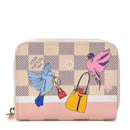 Louis Vuitton Damier Azur 2018 Christmas Animation Zippy Coin Purse 1 of 8