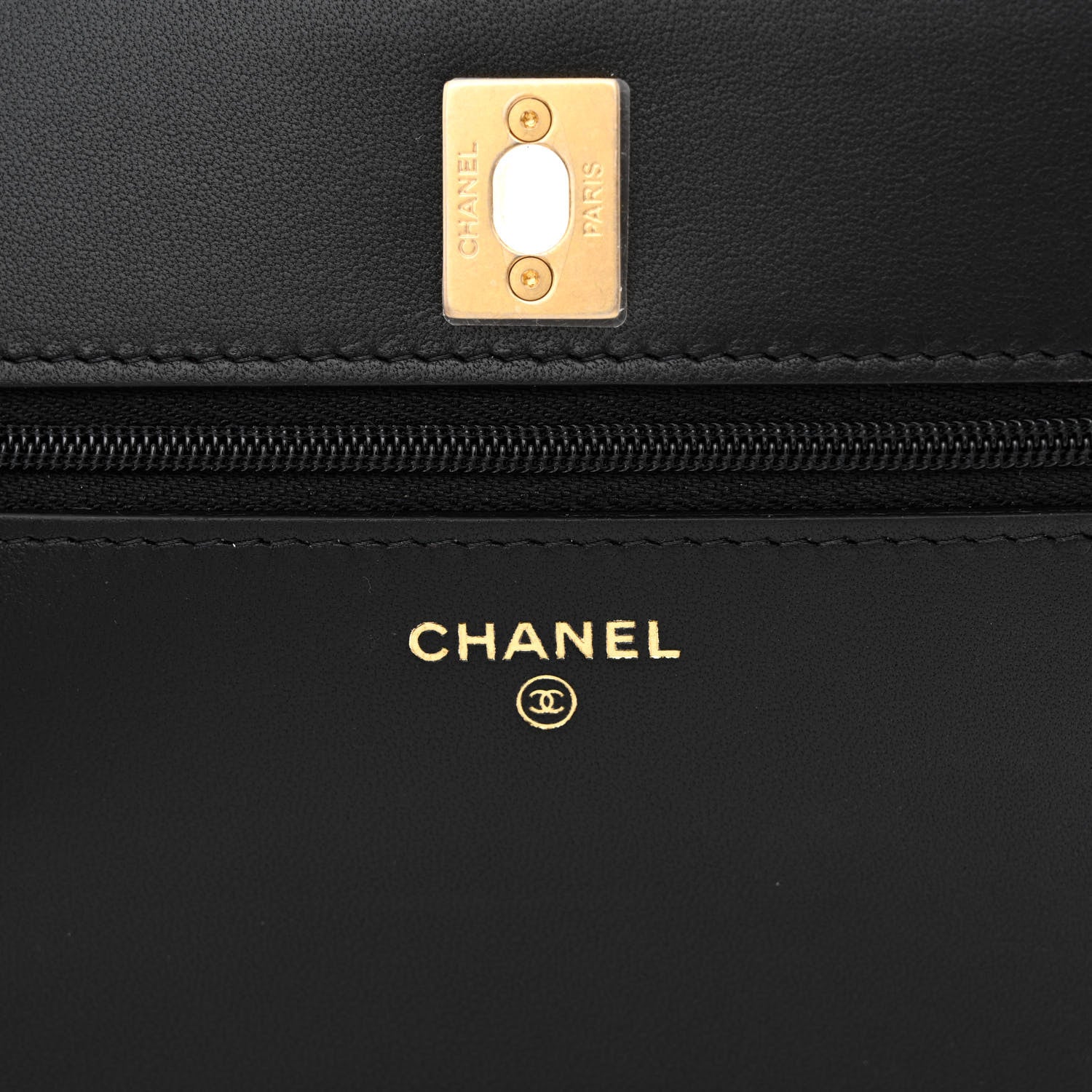 Chanel Lambskin Quilted Sweet Camellia Wallet on Chain WOC Black 6 of 11