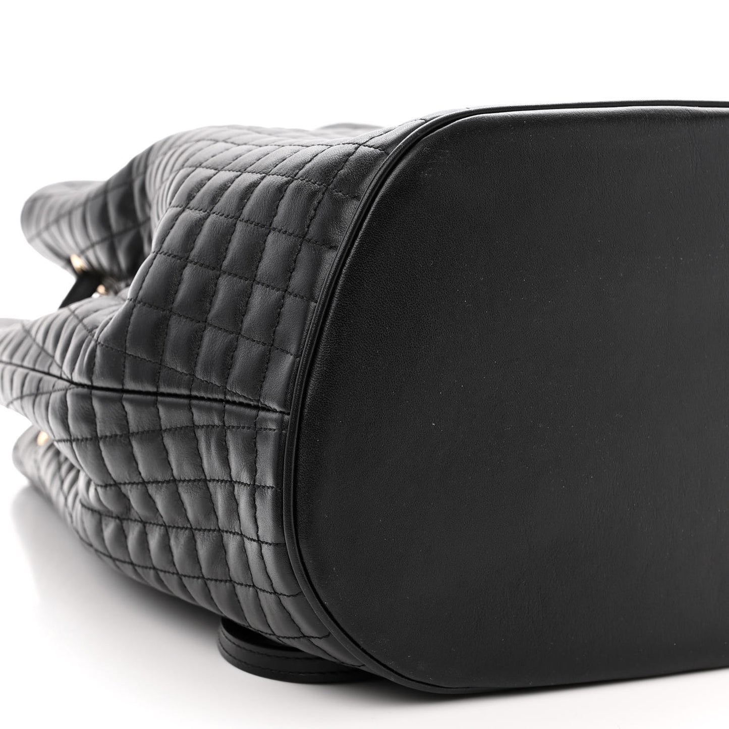Calfskin Quilted Small C Backpack Black