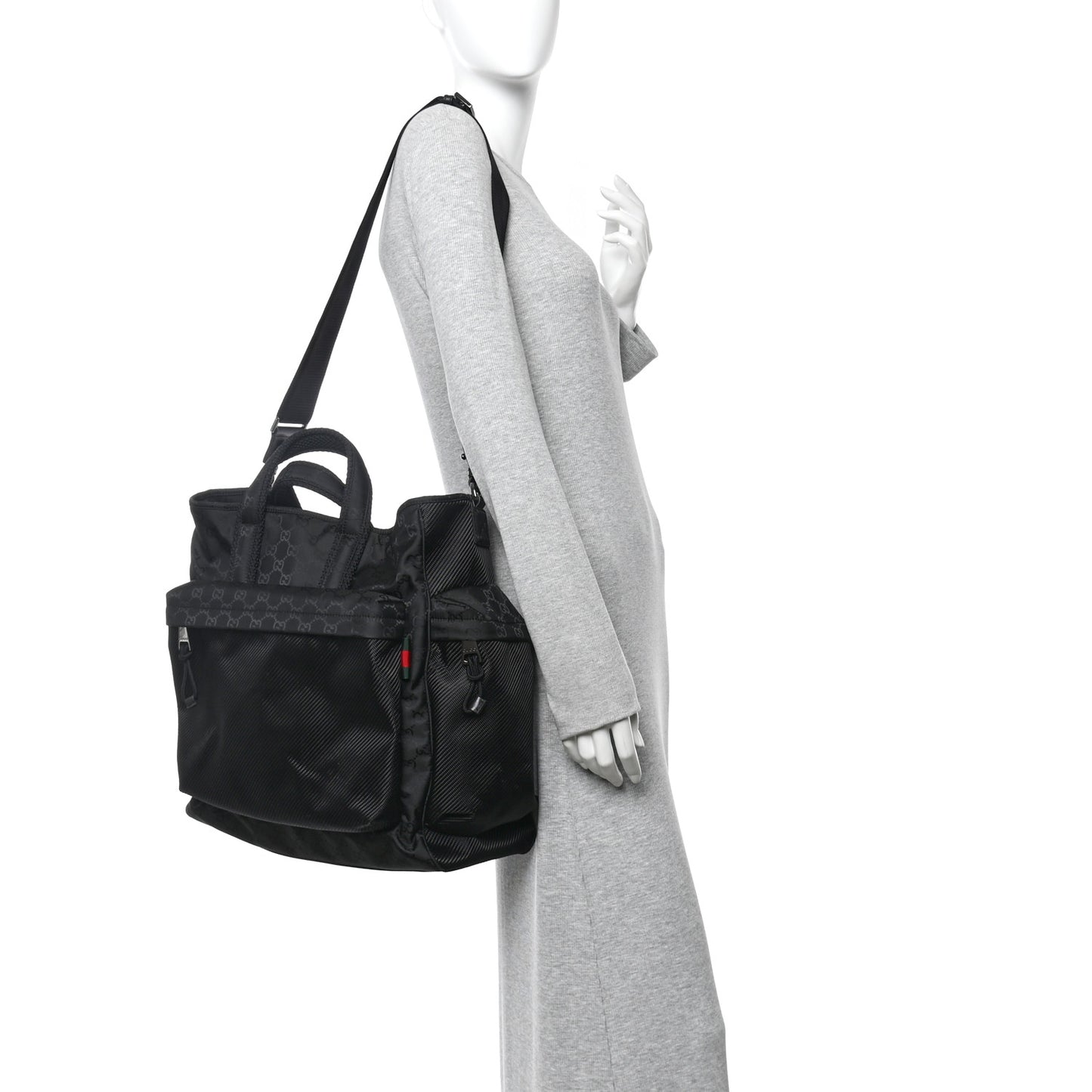 Nylon Large Nexus Tote Black