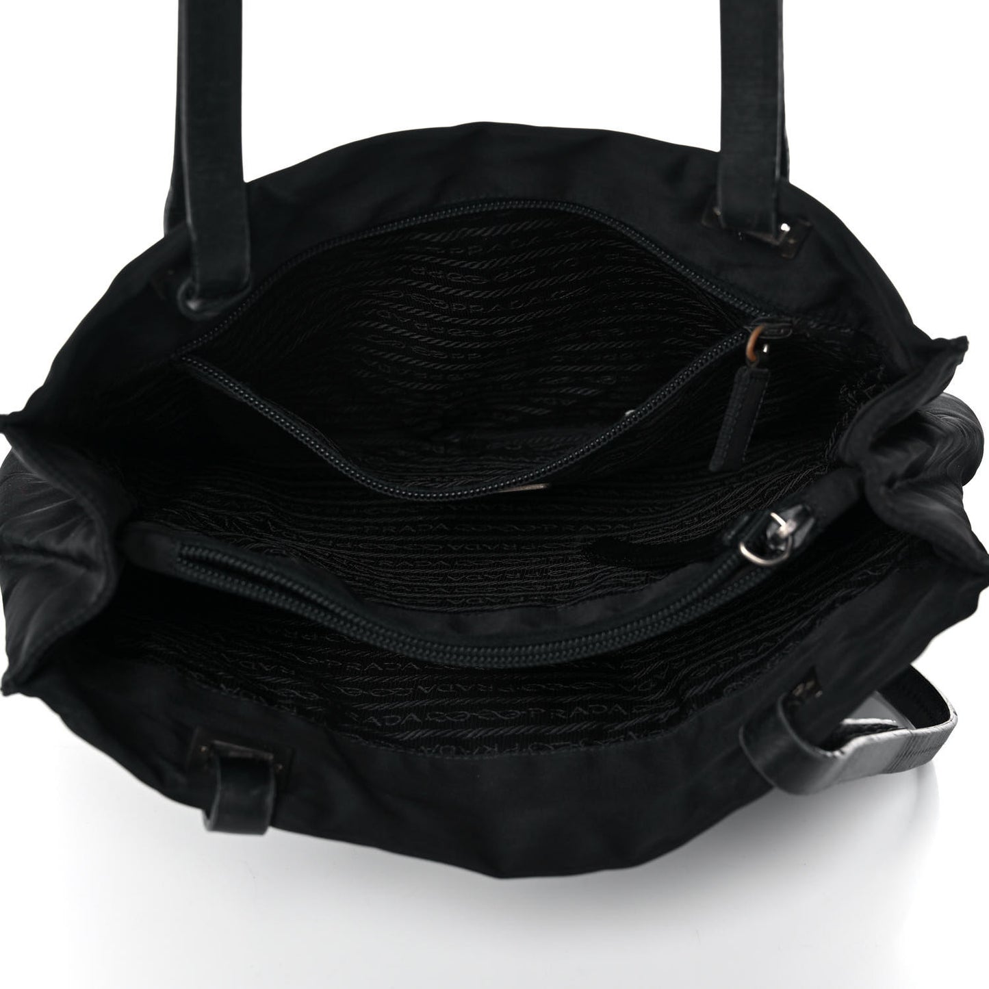 Nylon Vela Shopping Tote Black