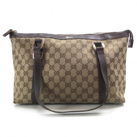 Gucci Monogram Medium Abbey Tote Brown 1 of 14