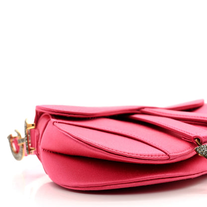 Christian Dior Satin Crystal Mini Saddle Bag Light Shock 8 of 9