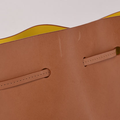 Mansur Gavriel Vegetable Tanned Calfskin Bucket Bag Cammello Sun 8 of 8