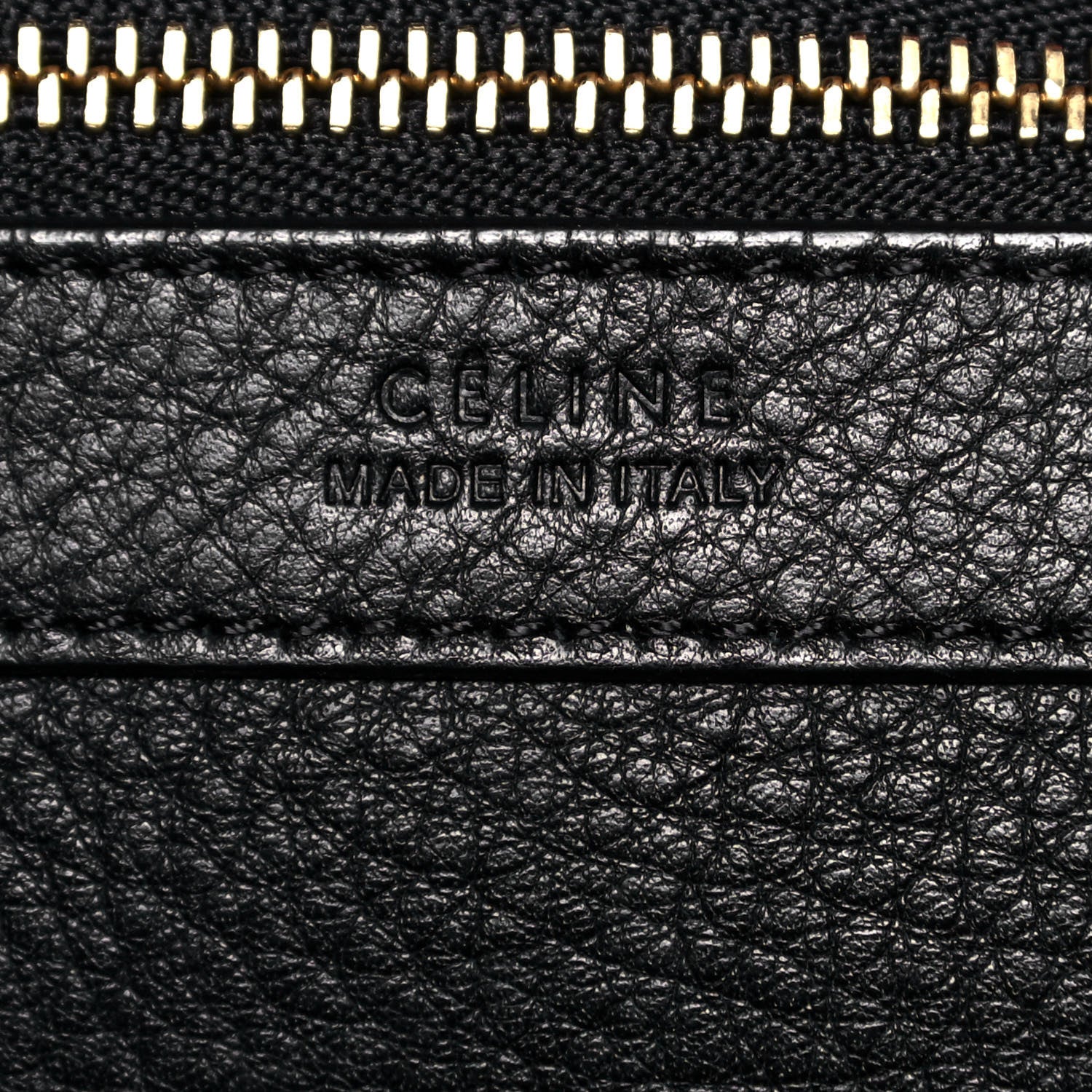 Celine Soft Grained Calfskin Small Belt Cabas Phantom Black 7 of 18