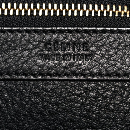 Celine Soft Grained Calfskin Small Belt Cabas Phantom Black 7 of 18