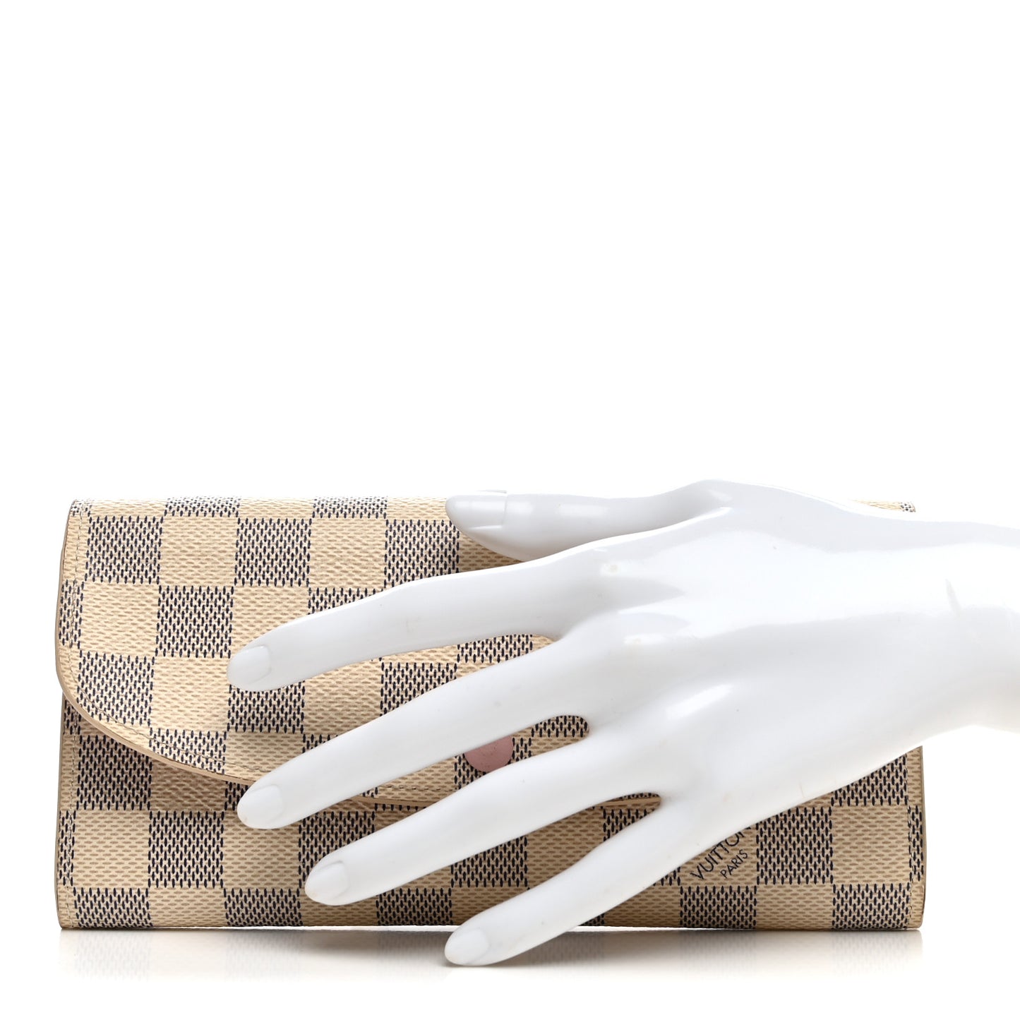 Damier Azur Emilie Wallet Rose Ballerine