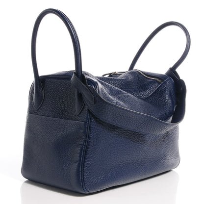 Hermes Taurillon Clemence Lindy 34 Bleu Abysse 3 of 10