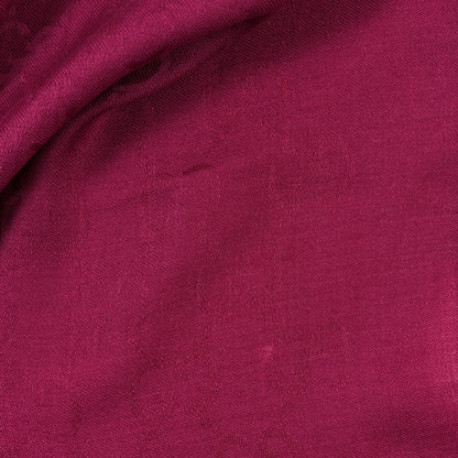 Gucci Wool Silk GG Monogram GGNat Scarf Fuchsia 6 of 6