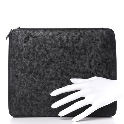 Hermes Epsom E-Zip iPad Notebook Cover Black 2 of 17